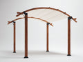 Pavillon Holz 400x300x260 cm - Braun - Modernes Gartendesign