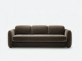 3 Sitzer Sofas Stoffbezug 240x95x75 cm - Dunkelbraun - Modernes Design