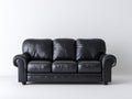 3 Sitzer Sofas Leder 230x95x85 cm - Schwarz - Klassisches Dreisitzer Sofa mit weicher Polsterung
