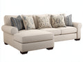 Ecksofa 300 x 180 x 85 cm - Stoffsofa mit Polsterung - Beige Sofa im modernen Stil für Wohnzimmer